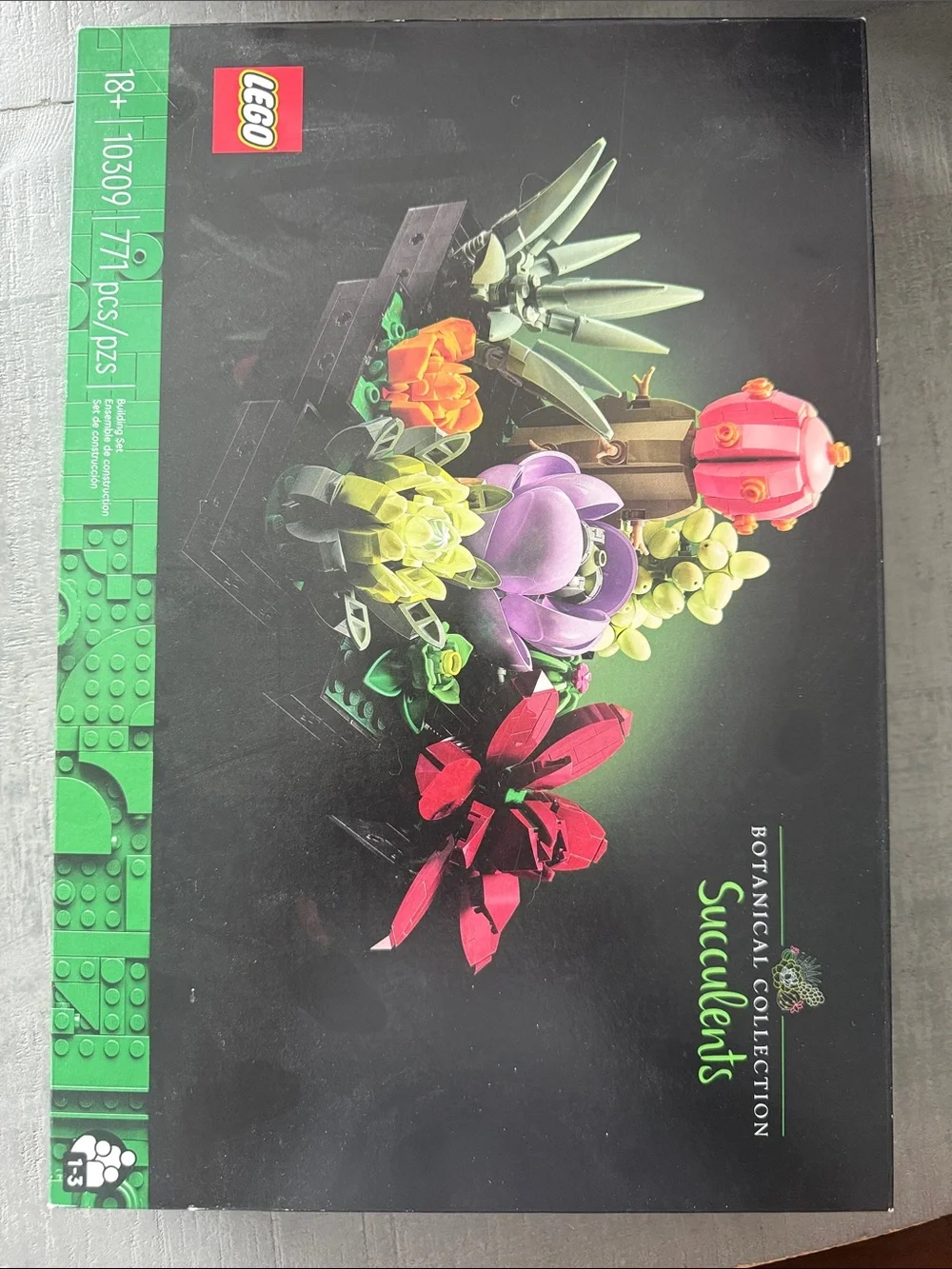 Lego Botanical Succulents Set - Red, Purple, Green, Pink, Cream, Orange